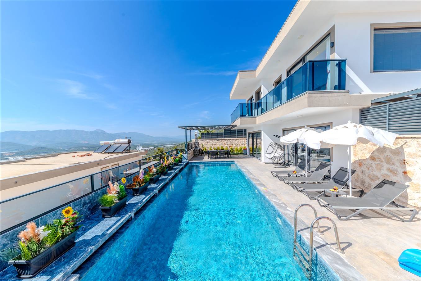 Kaş Çavdır'da Muhteşem Doğa Manzaralı, Özel Havuzlu, Jakuzili, Lüks Villa 45696 — 4