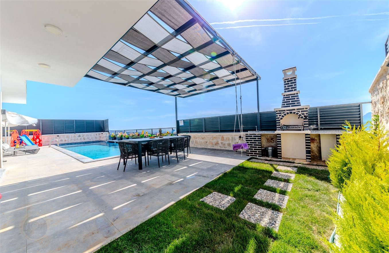 Kaş Çavdır'da Muhteşem Doğa Manzaralı, Özel Havuzlu, Jakuzili, Lüks Villa 45696 — 7