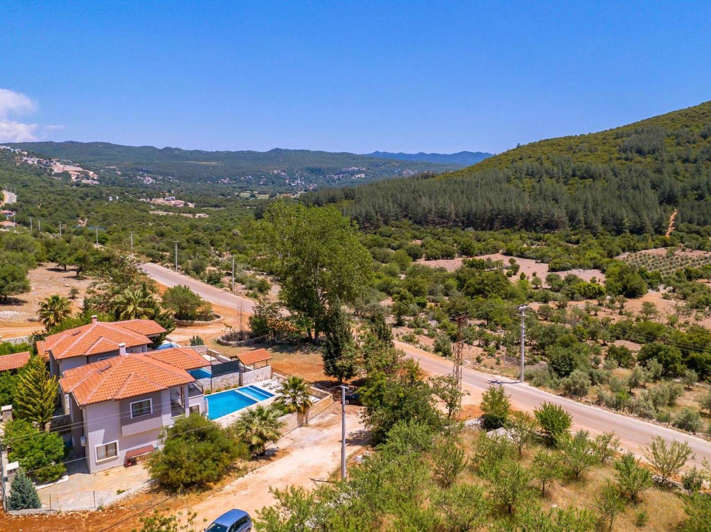 Kaş Çukurbağ'da Sakin Konumda, Özel Havuzlu, Jakuzili, Kiralık Villa 