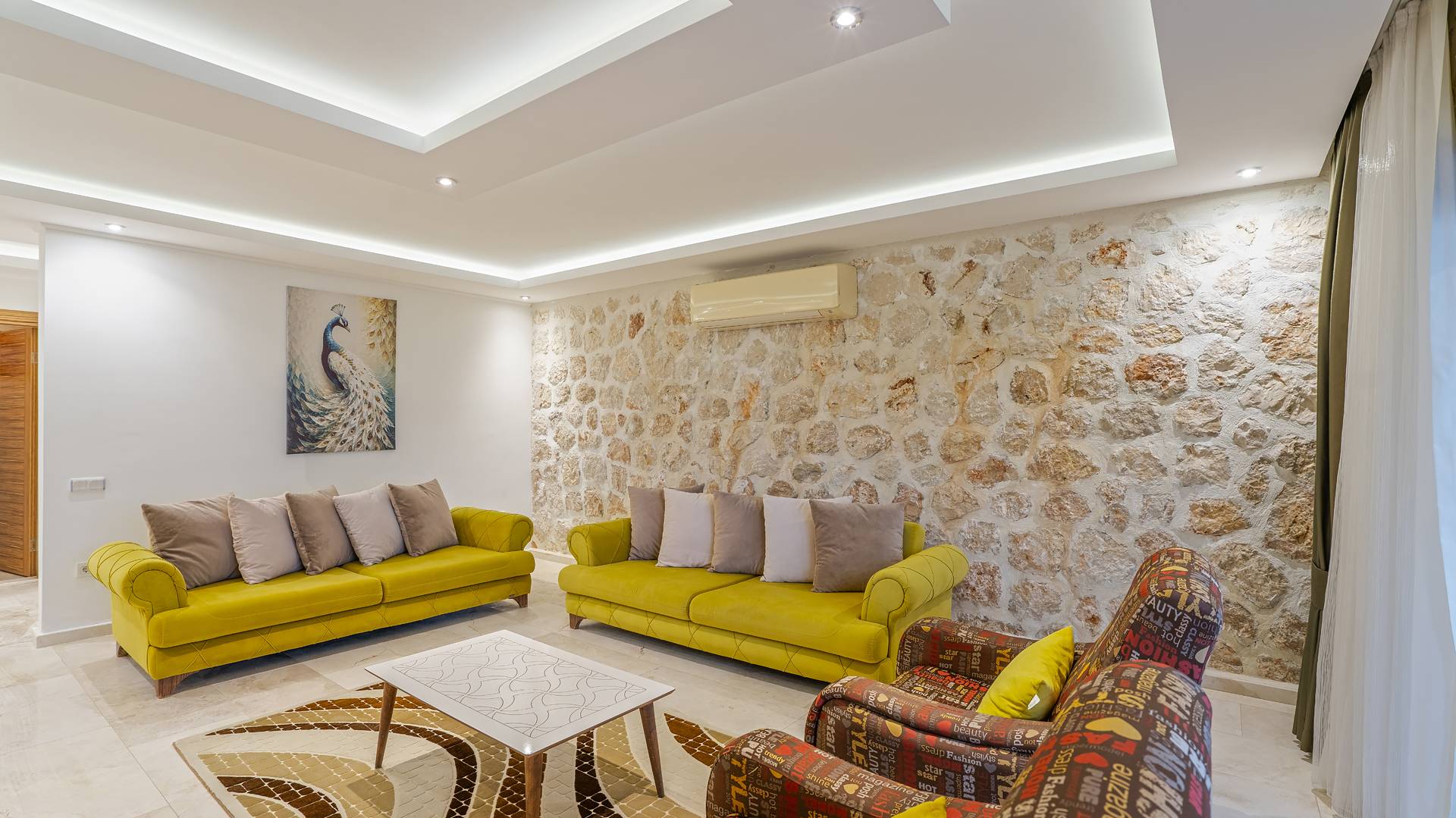 Kaş İslamlar'da Kartpostallık Manzaralı, Özel Havuzlu, 2+1 Villa