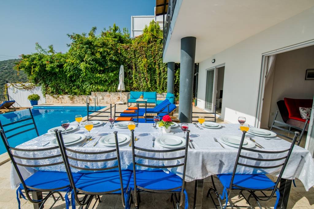 Kaş İslamlar'da Kalabalık Ailelere Uygun, Özel Havuzlu, Manzaralı Villa 45966 — 9