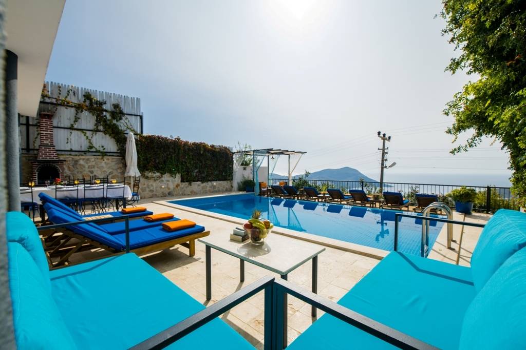 Kaş İslamlar'da Kalabalık Ailelere Uygun, Özel Havuzlu, Manzaralı Villa 45966 — 7
