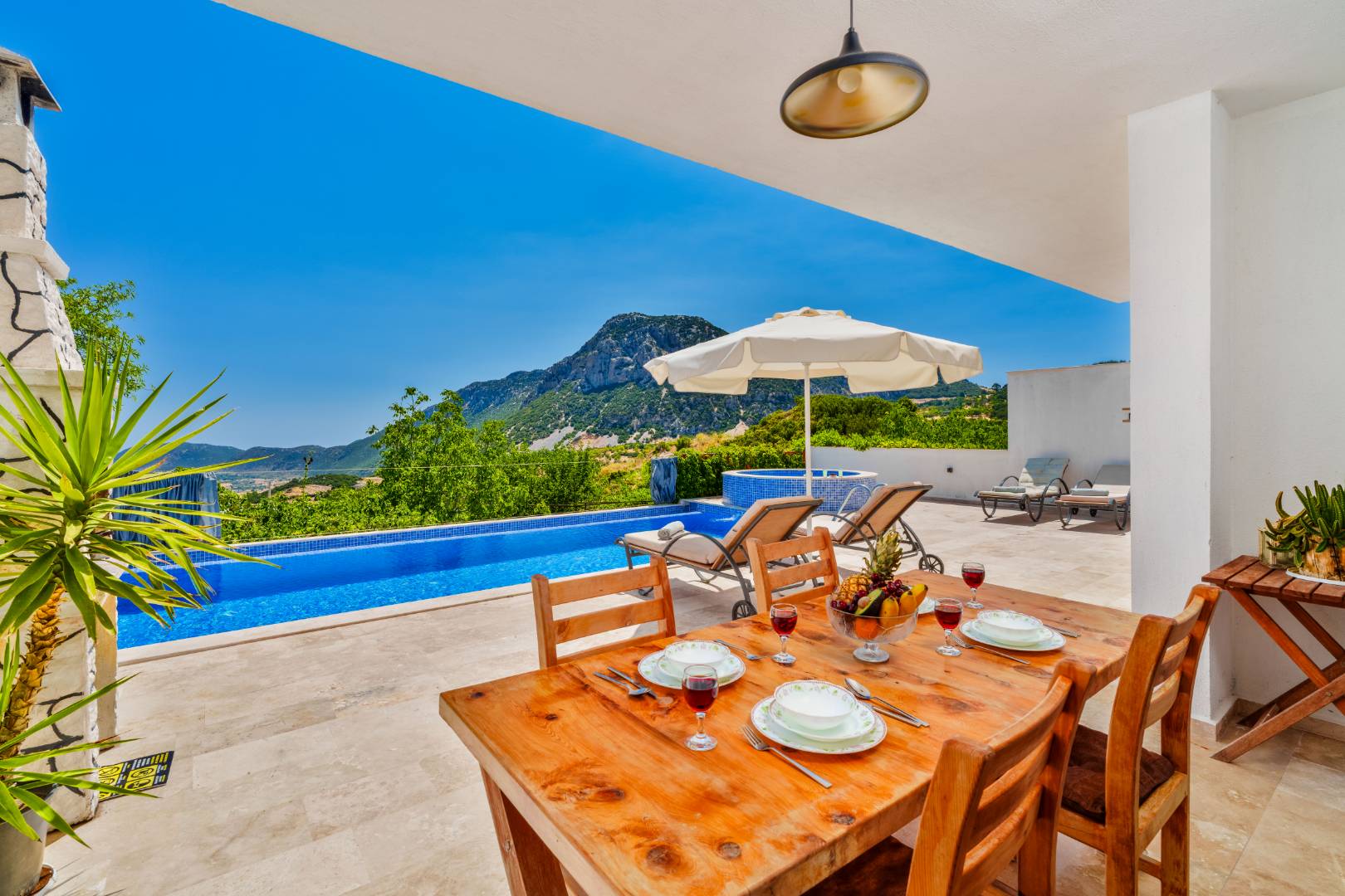 Kalkan İkizce'de Muhteşem Dağ Manzaralı, Özel Havuzlu, Şık Villa 34817 — 8