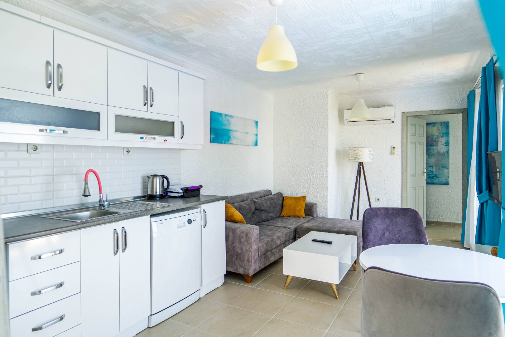 Kalkan Kördere'de Deniz Manzaralı, Özel Havuzlu, Balayı Villası