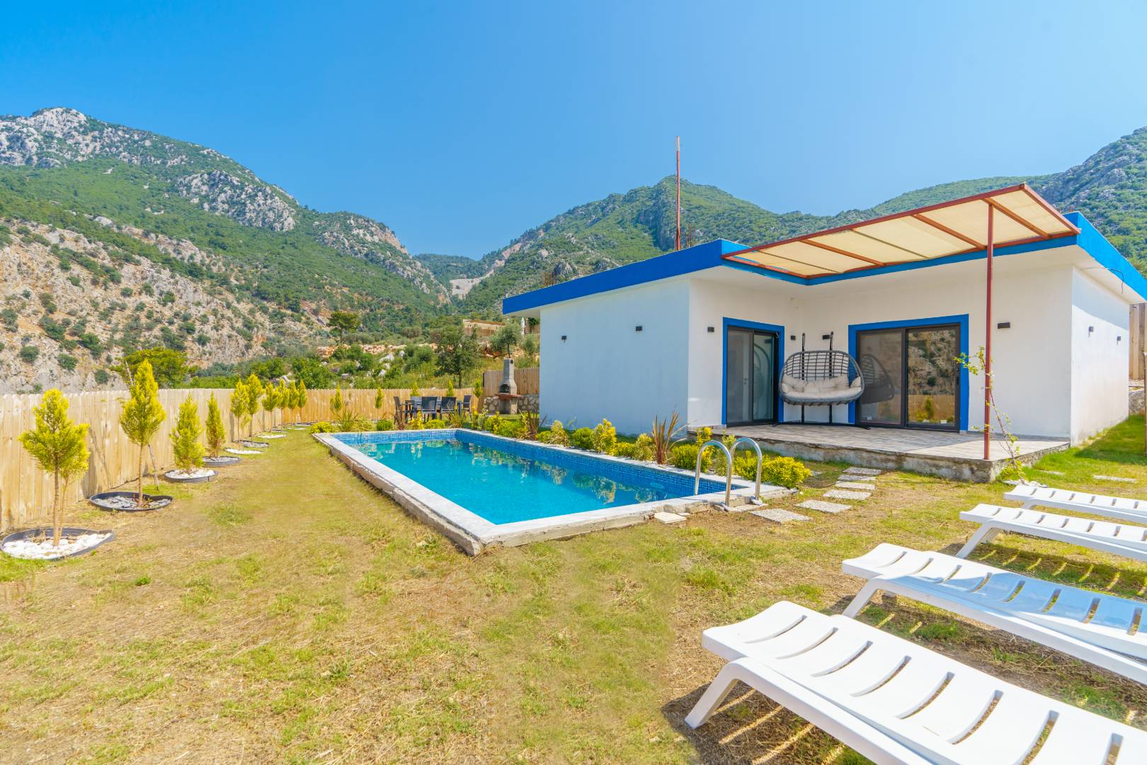 Kaş Aklar'da Enfes Doğa İçerisinde, Özel Havuzlu, 2+1 Villa 46087 — 8