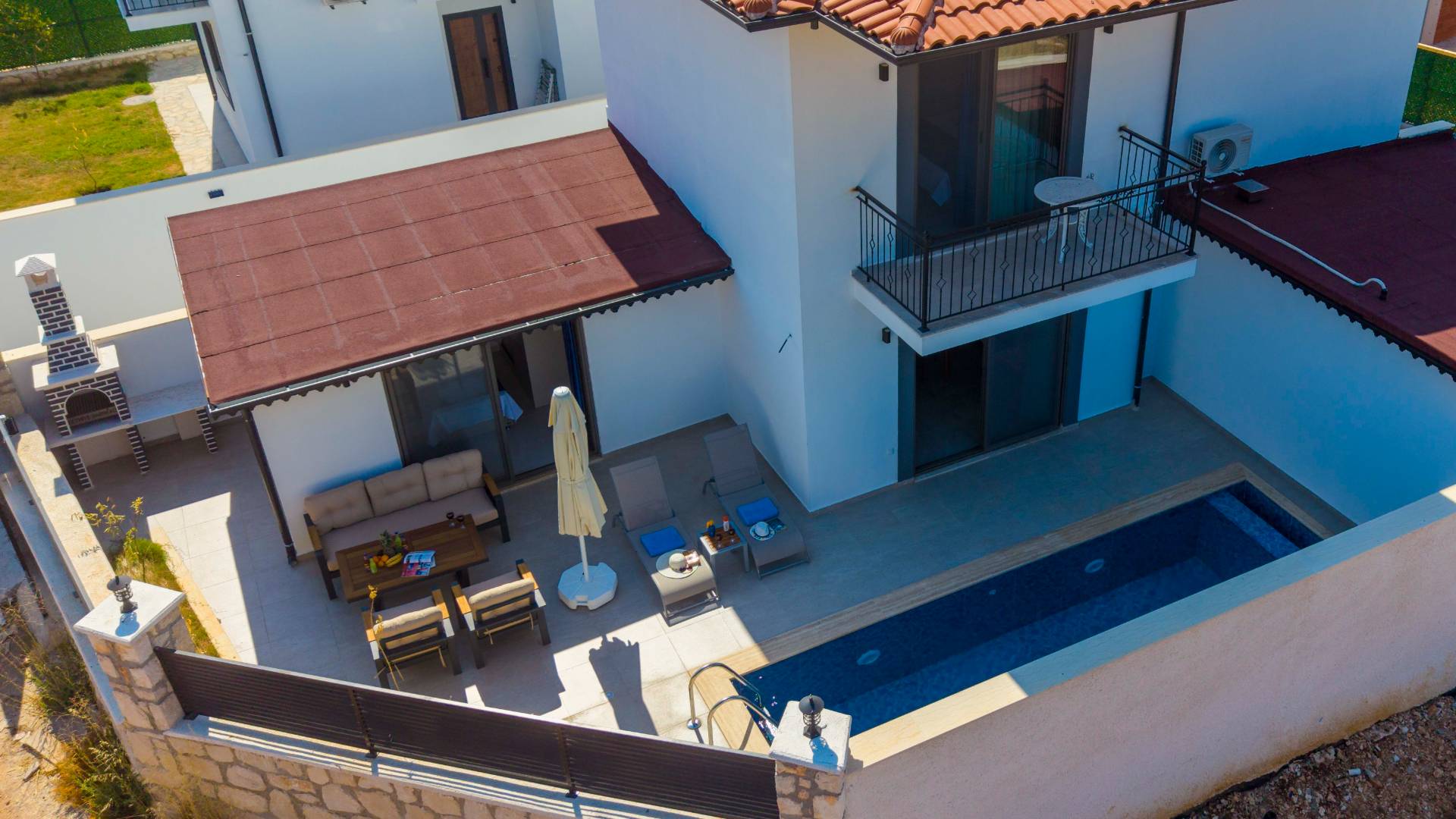 Kaş Andifli'de Çekirdek Ailelere Uygun, Özel Havuzlu, Kiralık Villa