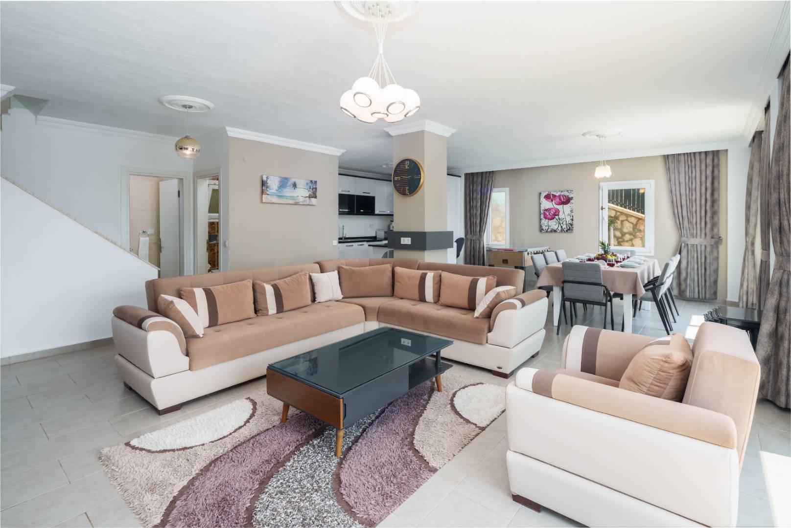 Kaş Bezirgan'da Deniz Manzaralı, Özel Havuzlu, 4+1 Villa