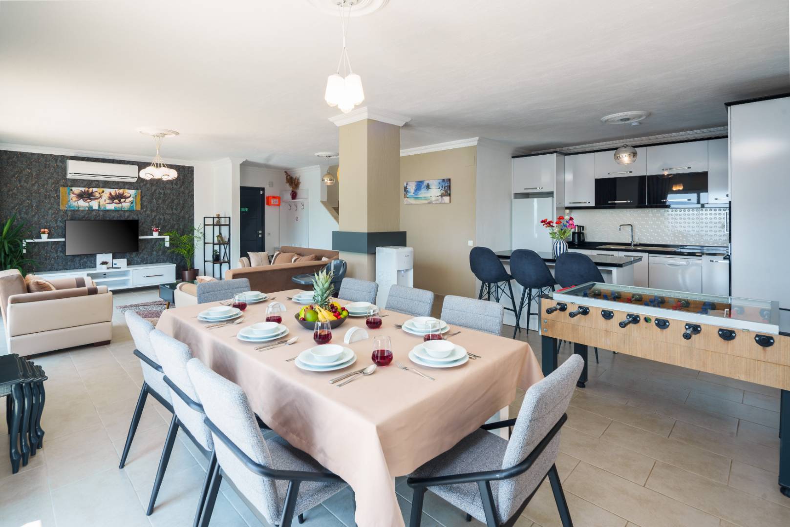 Kaş Bezirgan'da Deniz Manzaralı, Özel Havuzlu, 4+1 Villa