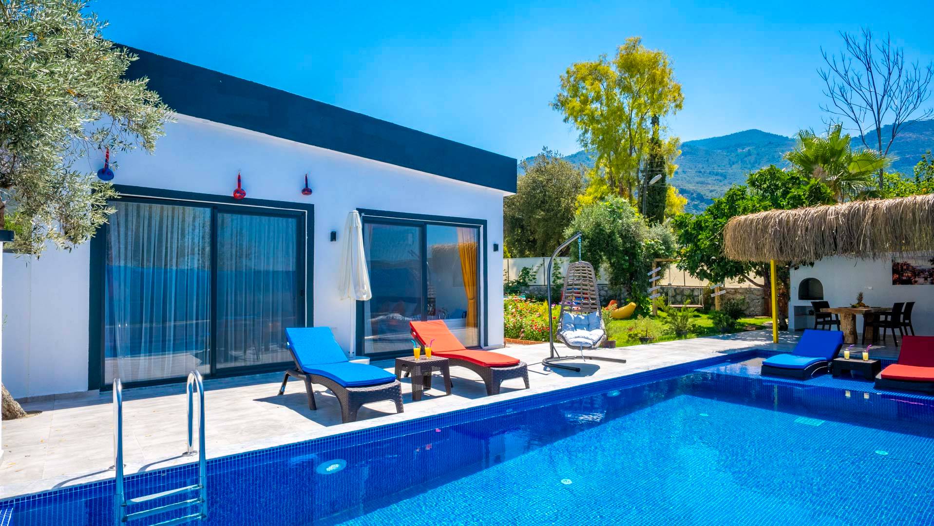 Kaş Bezirgan'da Deniz Manzaralı, Özel Havuzlu, Jakuzili, Lüks Villa 46013 — 4