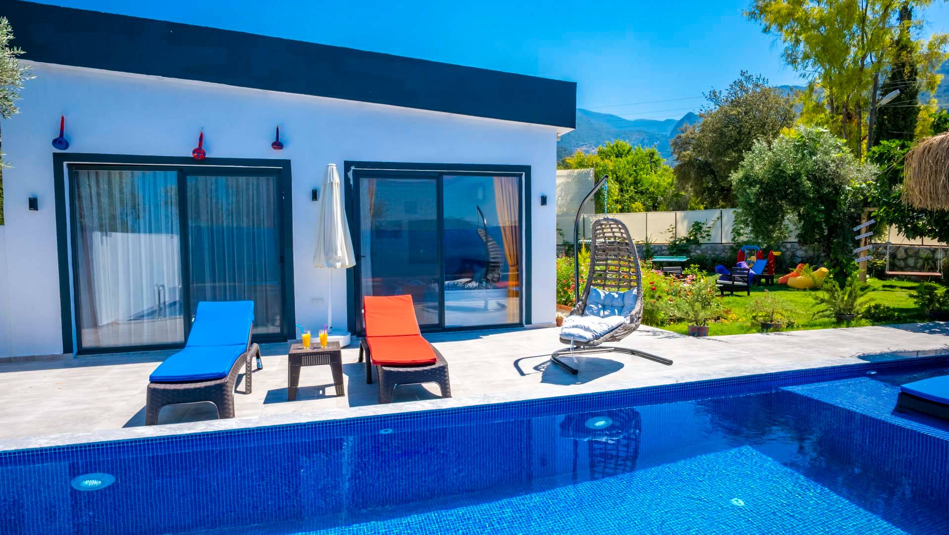 Kaş Bezirgan'da Deniz Manzaralı, Özel Havuzlu, Jakuzili, Lüks Villa 46013 — 5