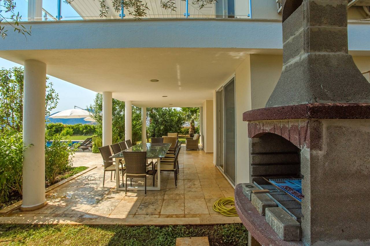 Kaş Bezirgan'da Harika Bahçeli ve Deniz Manzaralı, 11 Kişilik, Lüks Villa 46455 — 5