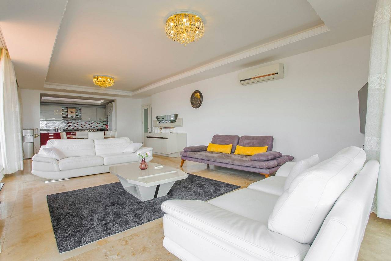 Kaş Bezirgan'da Harika Bahçeli ve Deniz Manzaralı, 11 Kişilik, Lüks Villa 46455 — 9
