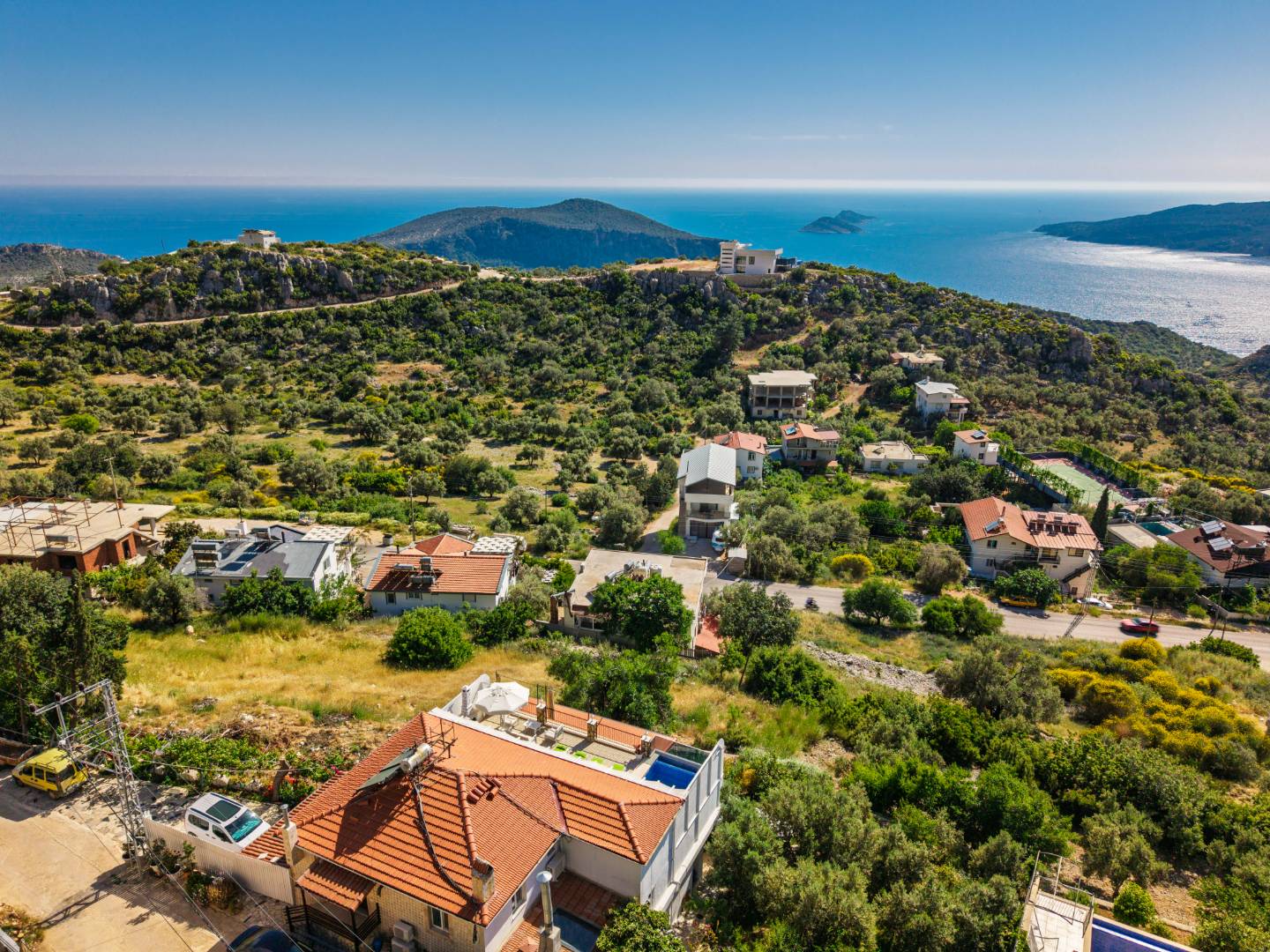 Kaş Bezirgan'da Sakin Konumda, Özel Havuzlu, 4 Kişilik Villa