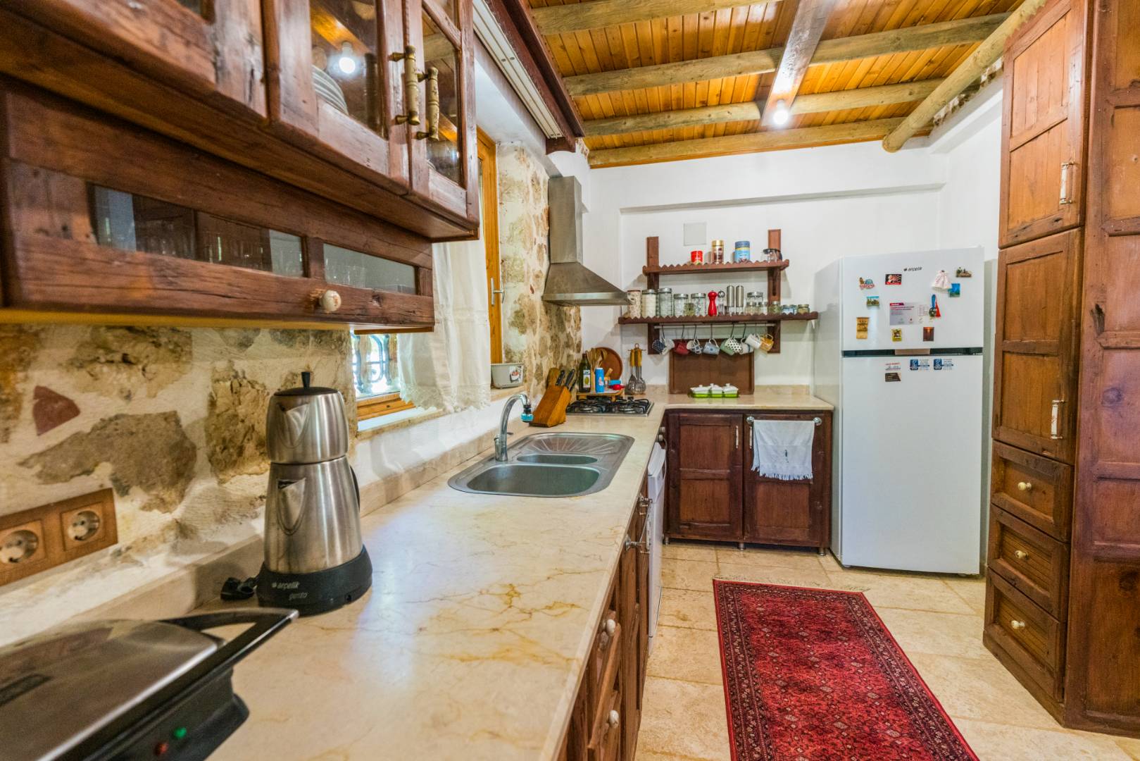 Kaş Bezirgan'da Saunalı, Özel Havuzlu, Tuz ve Buhar Odalı, Bahçeli Villa