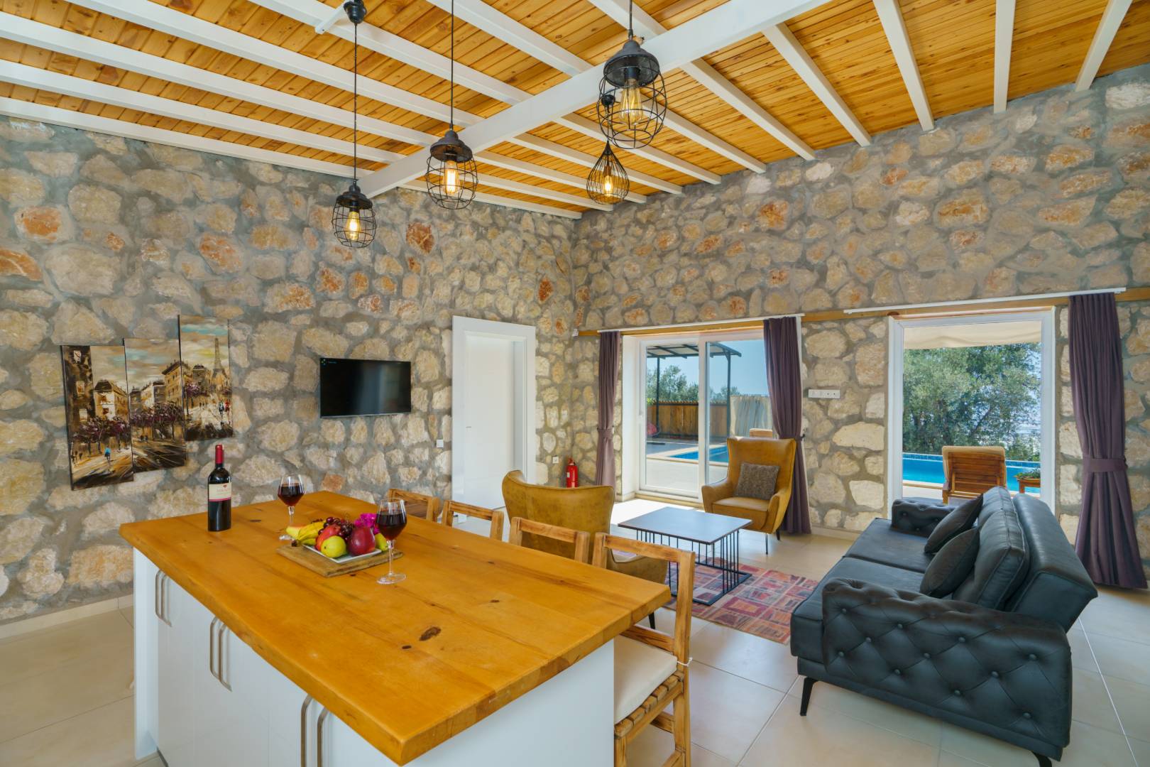 Kaş Çavdır'da Huzurlu Doğada, Özel Havuzlu, 2+1 Villa