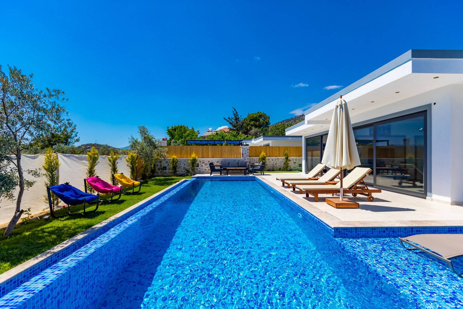 Kaş Çavdır'da Sakin Konumda, Özel Havuzlu, 5 Kişilik Villa 46086 — 5