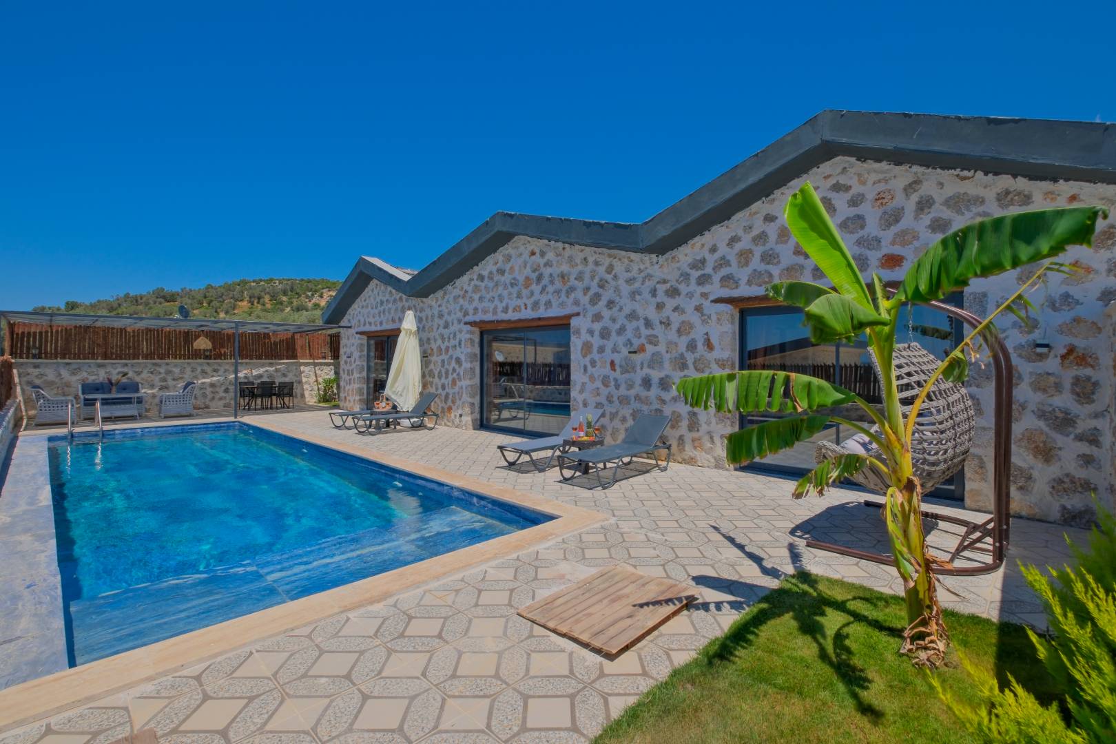 Kaş Çavdır'da Sakin Konumda, Özel Havuzlu, Balayı Villası 45805