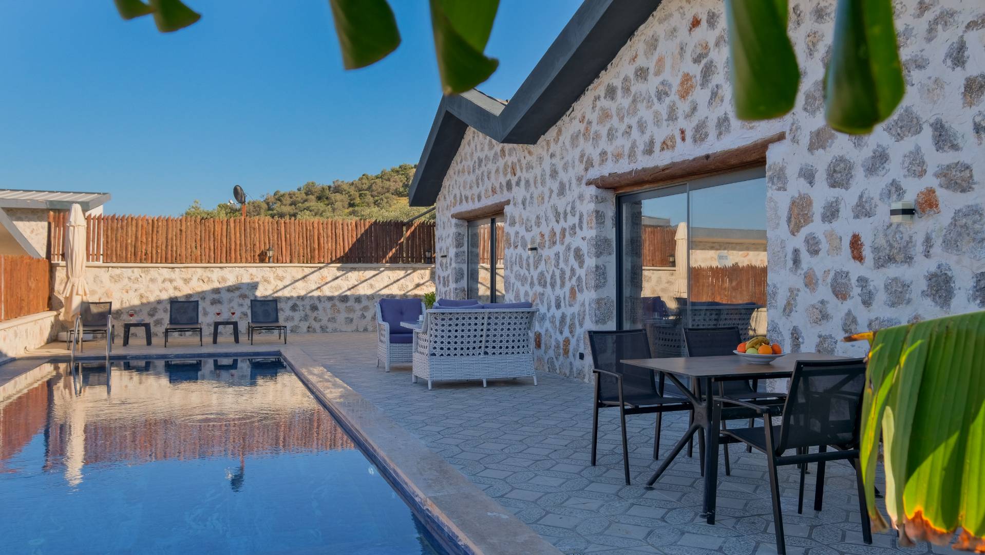 Kaş Çavdır'da Sakin Konumda, Özel Havuzlu, Balayı Villası 45805 — 3