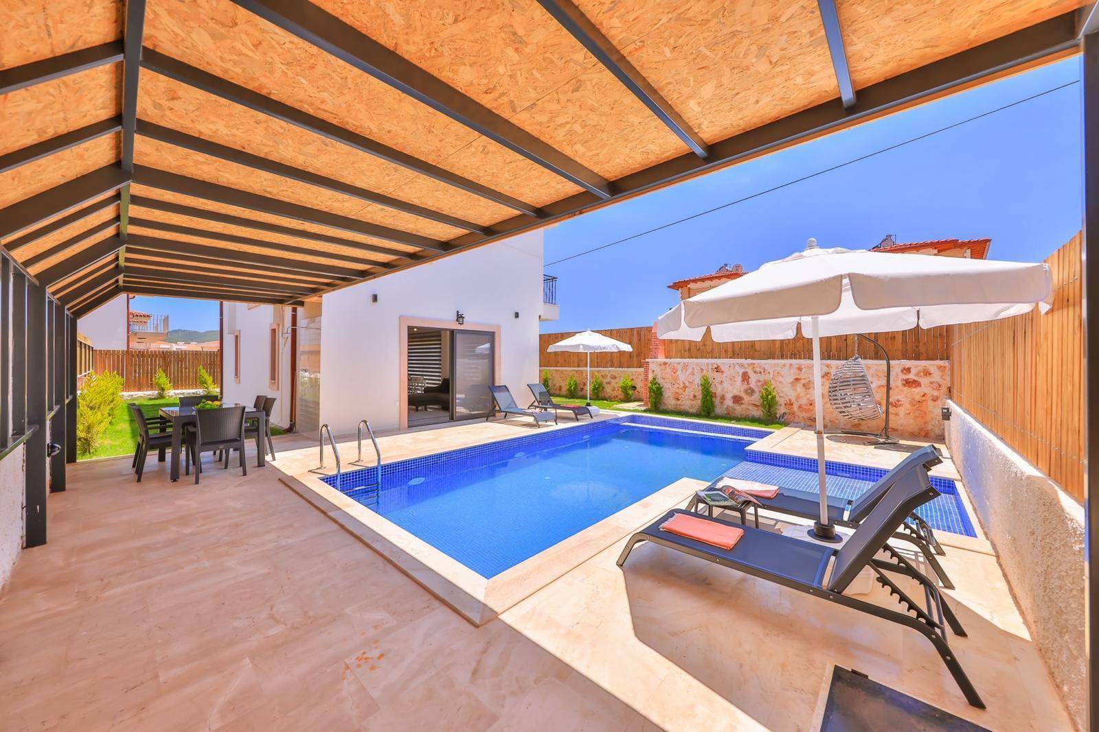 Kaş Çukurbağ'da Bohem Tasarımlı, Özel Havuzlu, Konforlu Villa 45855 - 2