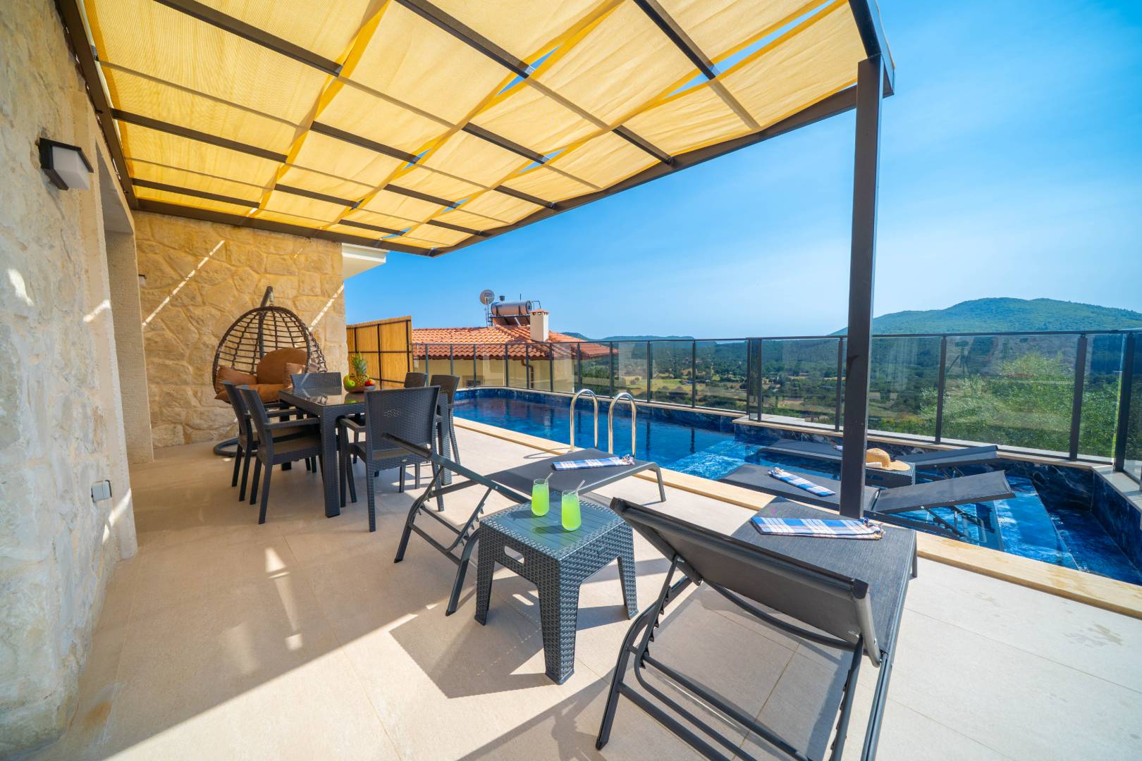 Kaş Çukurbağ'da Ormanın İçerisinde, Özel Havuzlu, 6 Kişilik Villa 43640 — 7