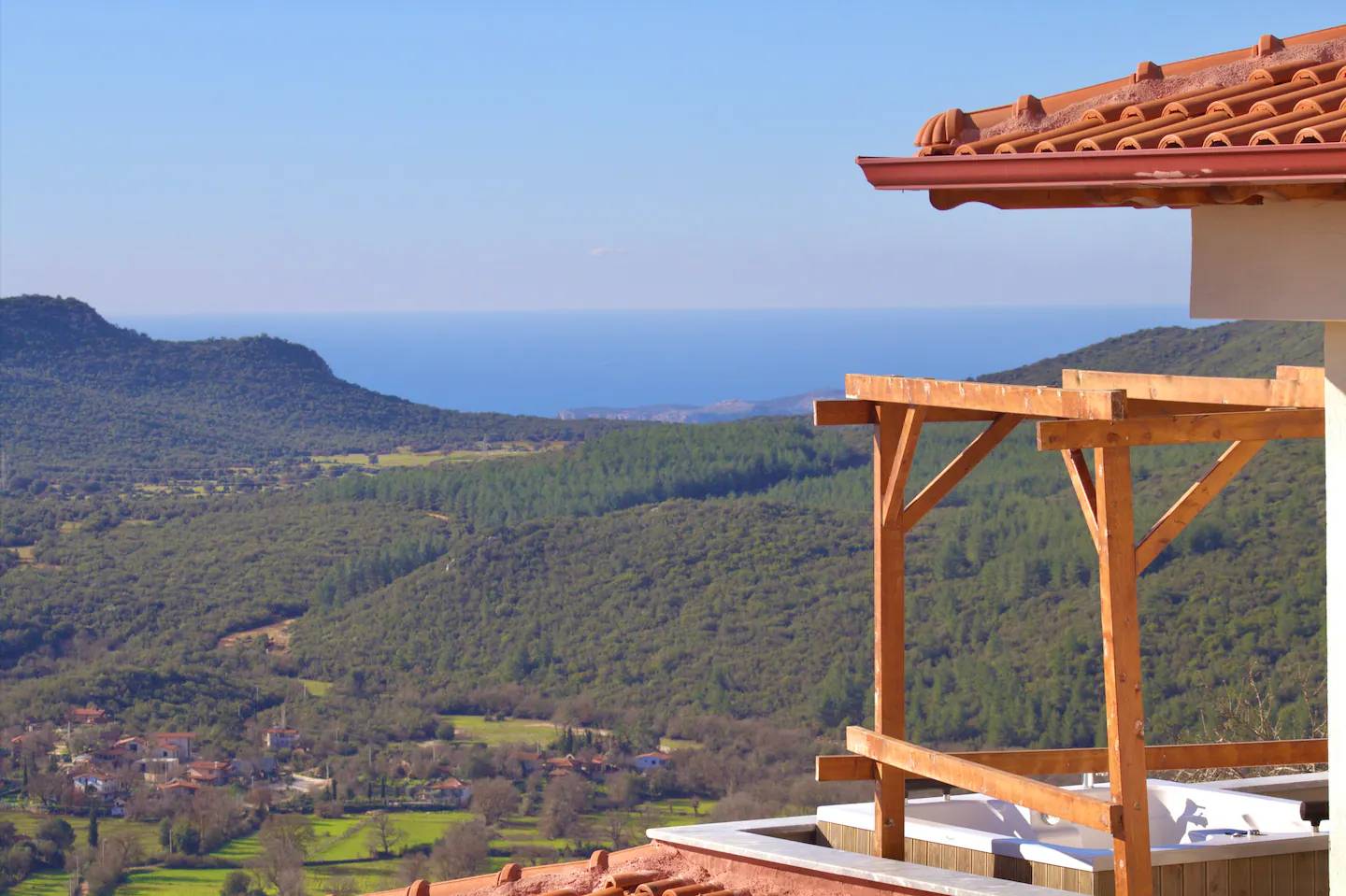 Kaş Çukurbağ'da Sakin Konumda, Özel Havuzlu, Kiralık Villa