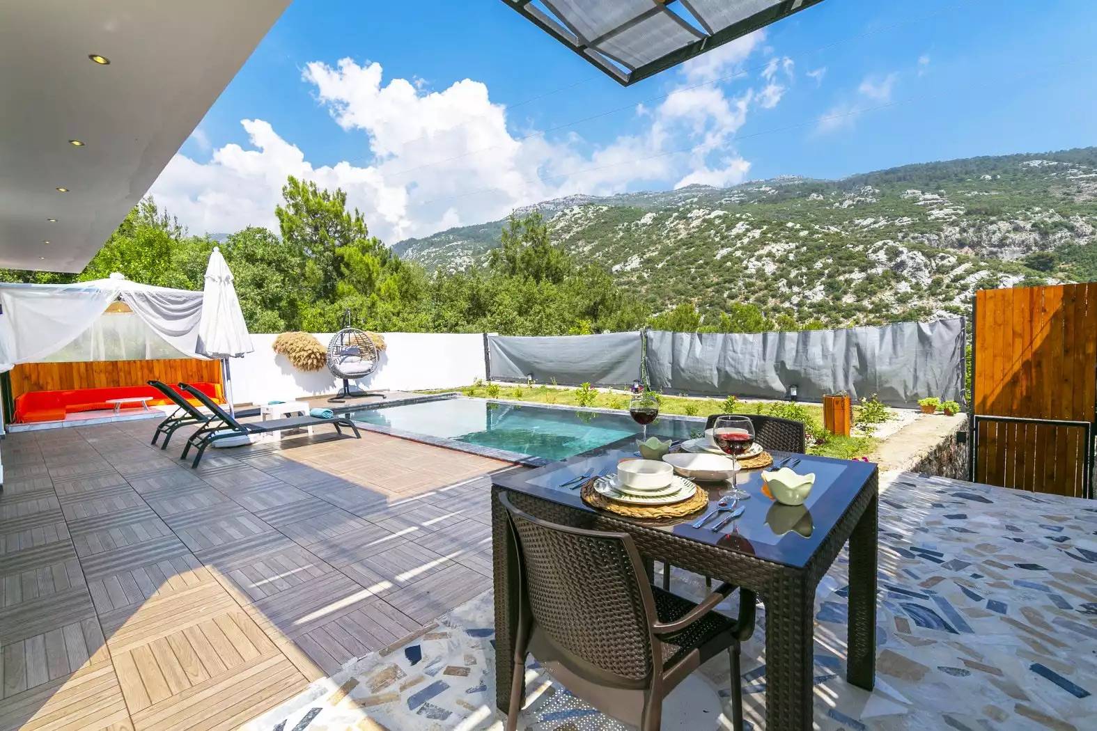 Kaş İslamlar'da Balayı Çiftlerine Uygun, Özel Havuzlu, Modern Villa 45729 — 4