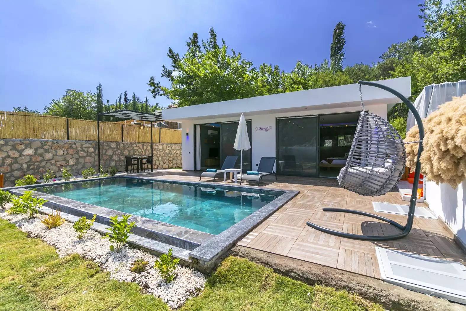 Kaş İslamlar'da Balayı Çiftlerine Uygun, Özel Havuzlu, Modern Villa 45729 — 6