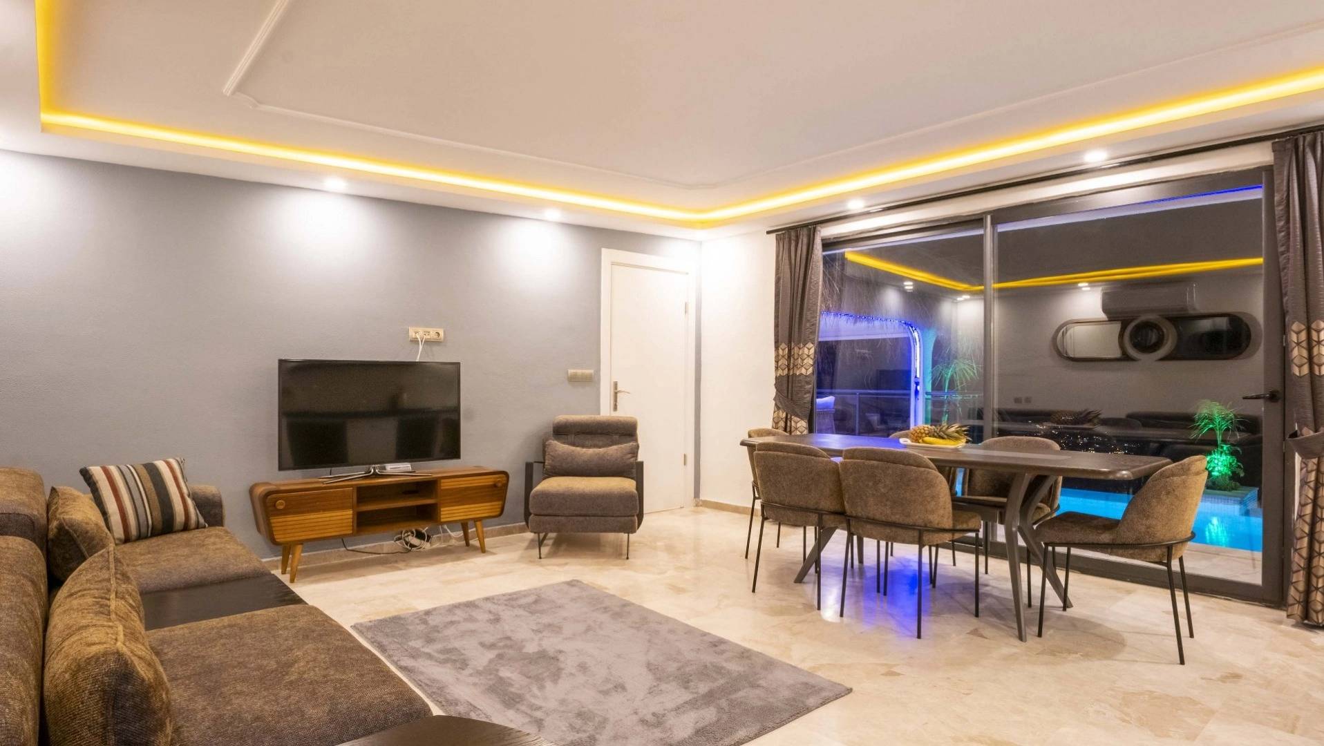 Kaş İslamlar'da Deniz Manzaralı, Sonsuzluk Havuzlu, 4 Kişilik Villa 46468 — 9