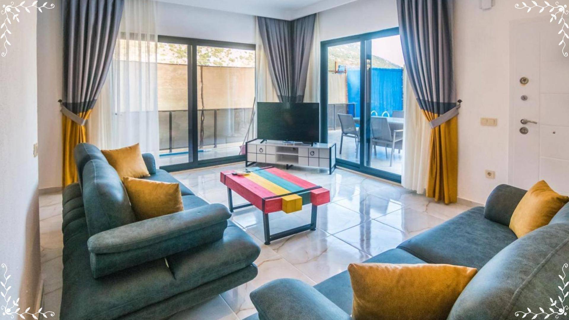 Kaş İslamlar'da Doğa İçerisinde, Özel Havuzlu, Kiralık Villa