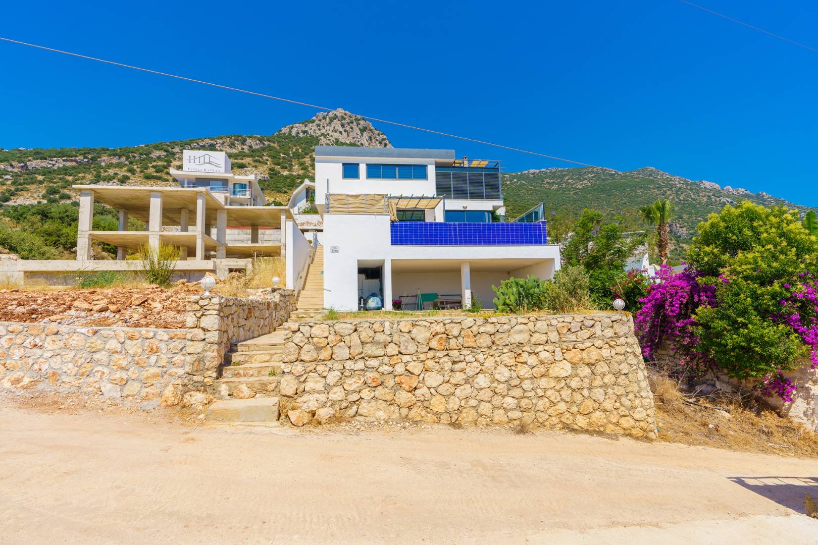 Kaş İslamlar'da Muhteşem Deniz Manzaralı, Özel Havuzlu, Jakuzili Villa