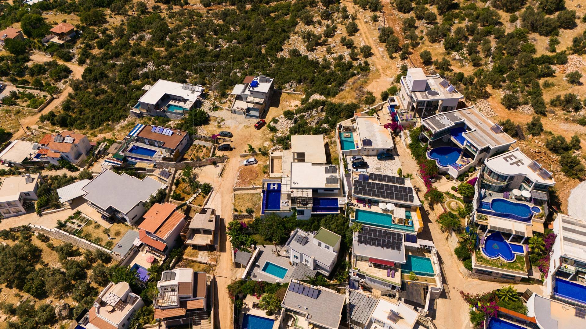 Kaş İslamlar'da Muhteşem Deniz Manzaralı, Özel Havuzlu, Jakuzili Villa