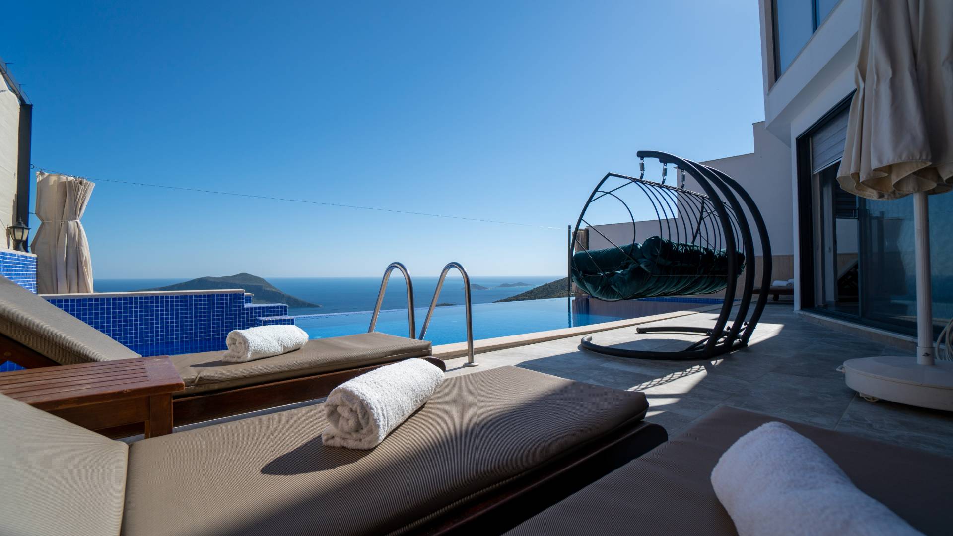 Kaş Akbel 'de Panoramik Deniz Manzaralı, Özel Havuzlu, Lüks Villa 45742