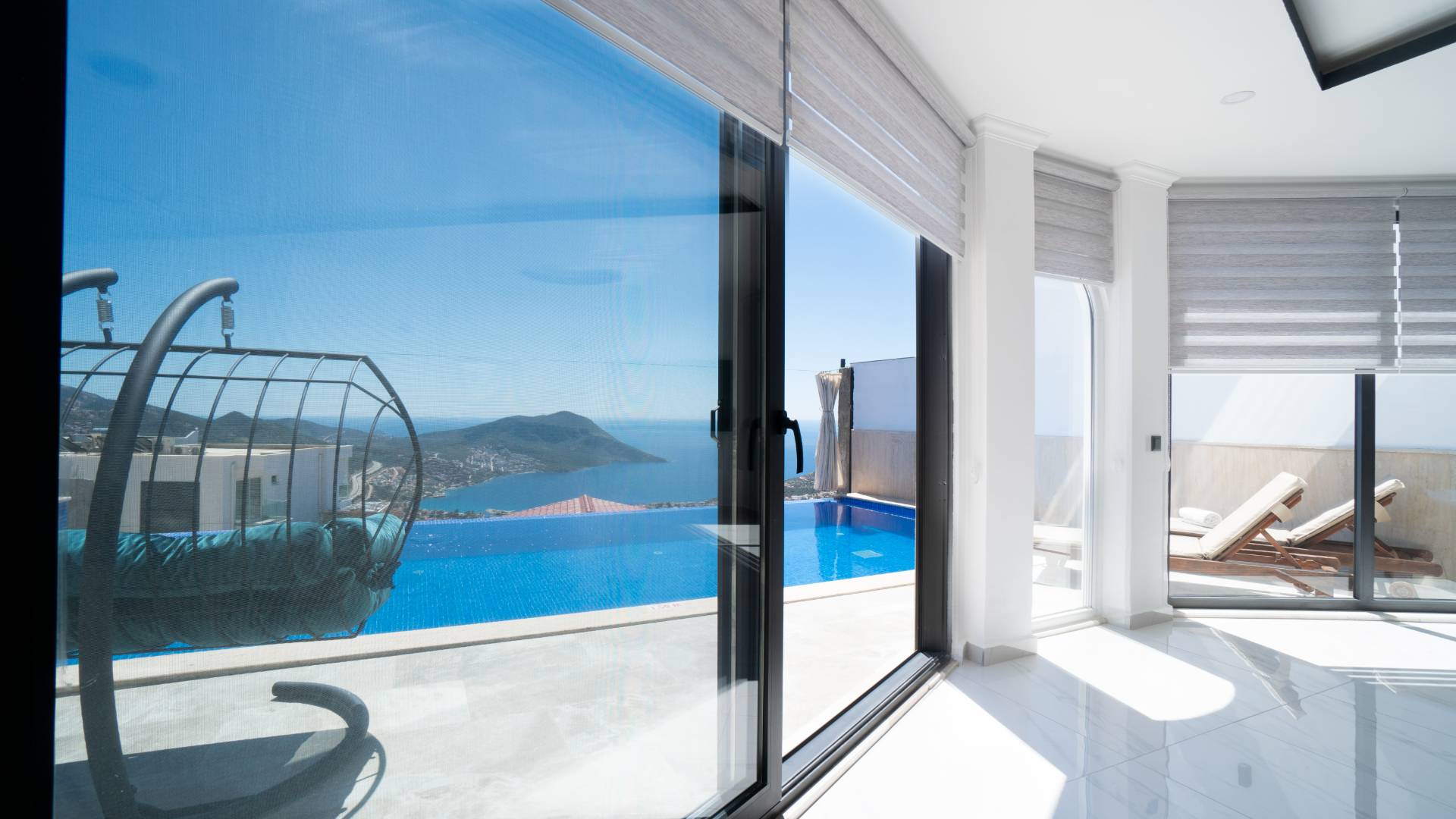 Kaş Akbel 'de Panoramik Deniz Manzaralı, Özel Havuzlu, Lüks Villa 45742 — 4