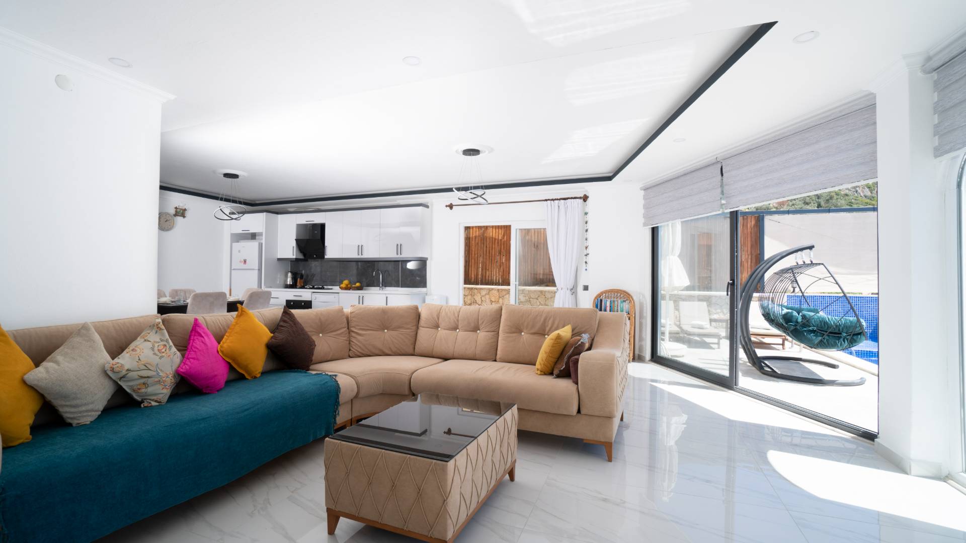 Kaş Akbel 'de Panoramik Deniz Manzaralı, Özel Havuzlu, Lüks Villa 45742 — 6