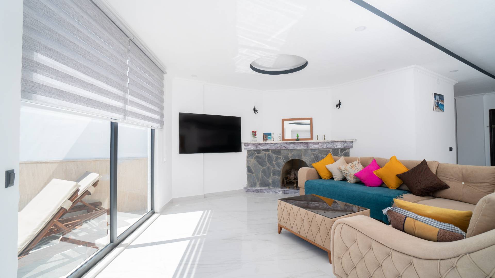 Kaş Akbel 'de Panoramik Deniz Manzaralı, Özel Havuzlu, Lüks Villa 45742 — 7