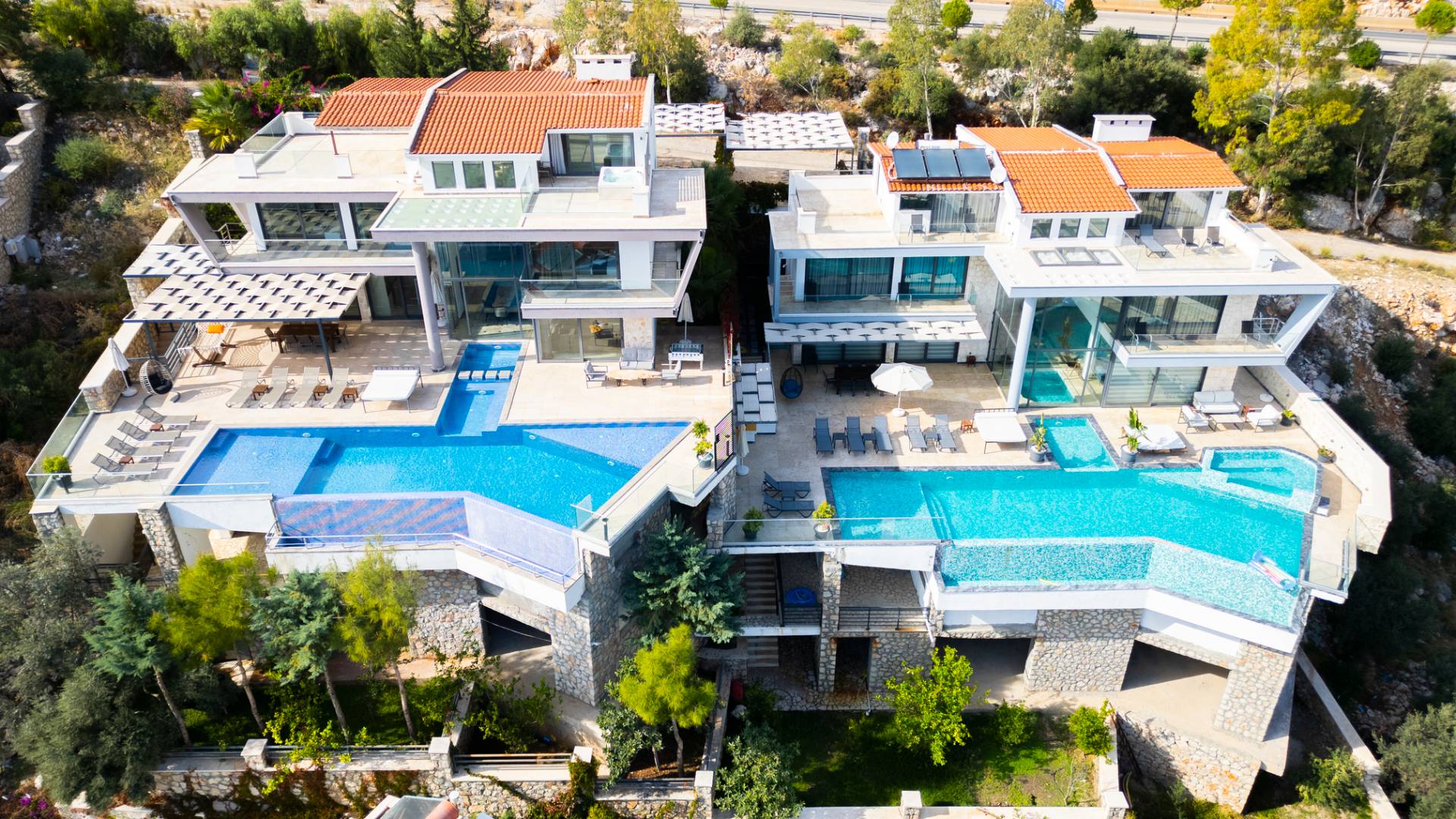 Kaş Kalkan'da Benzersiz Deniz Manzaralı, Özel Havuzlu, 5+1 Lüks Villa