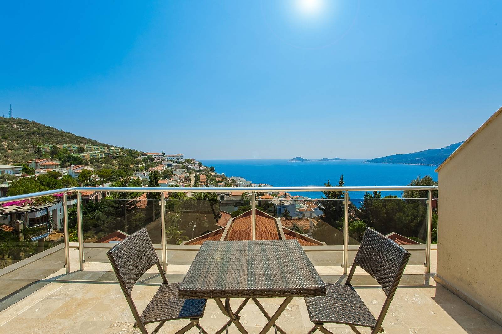Kaş Kalkan'da Benzersiz Deniz Manzaralı, Özel Havuzlu, Geniş Villa