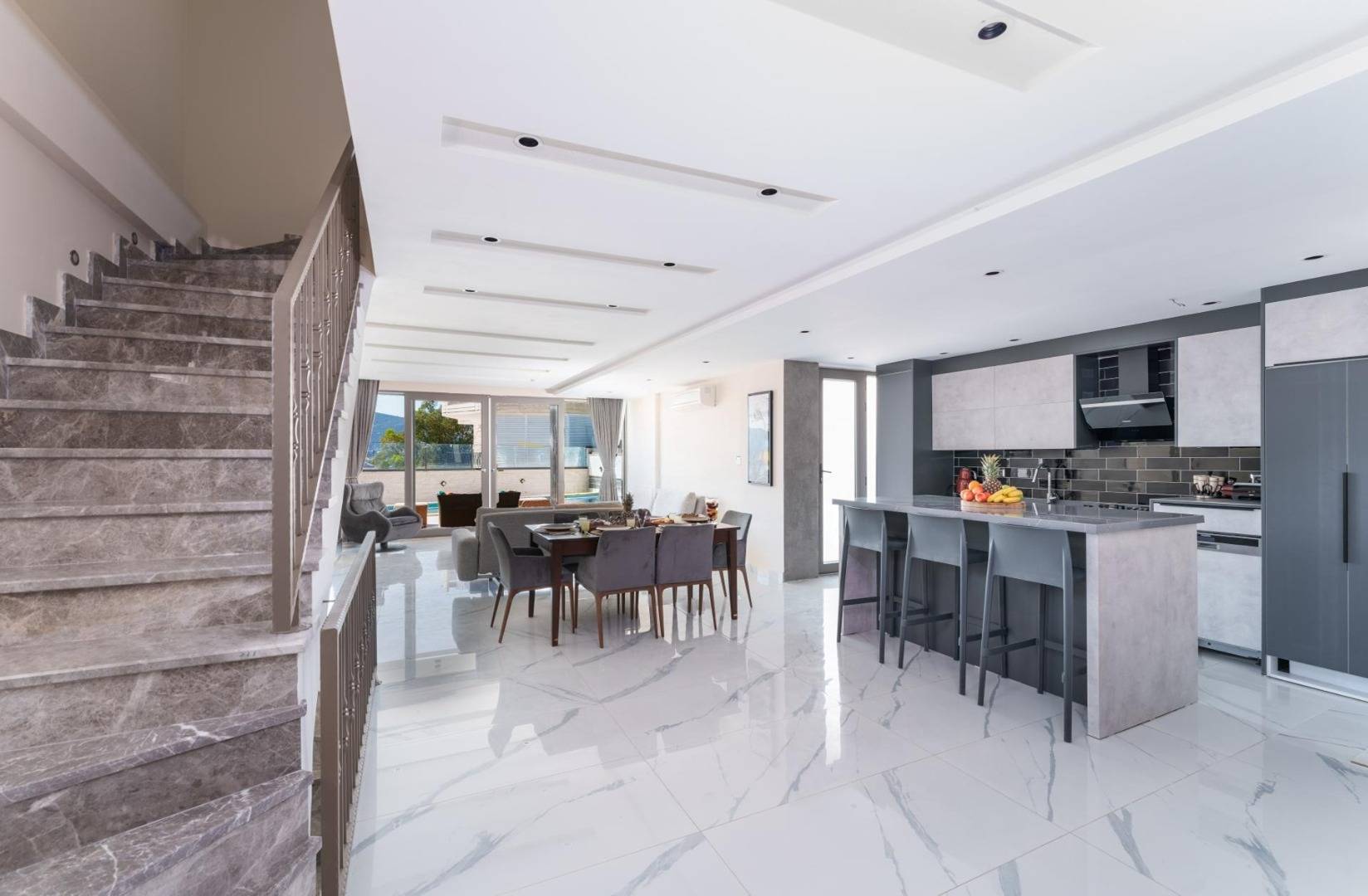 Kaş Kalkan'da Benzersiz Deniz Manzaralı, Özel Havuzlu, İkiz Villa
