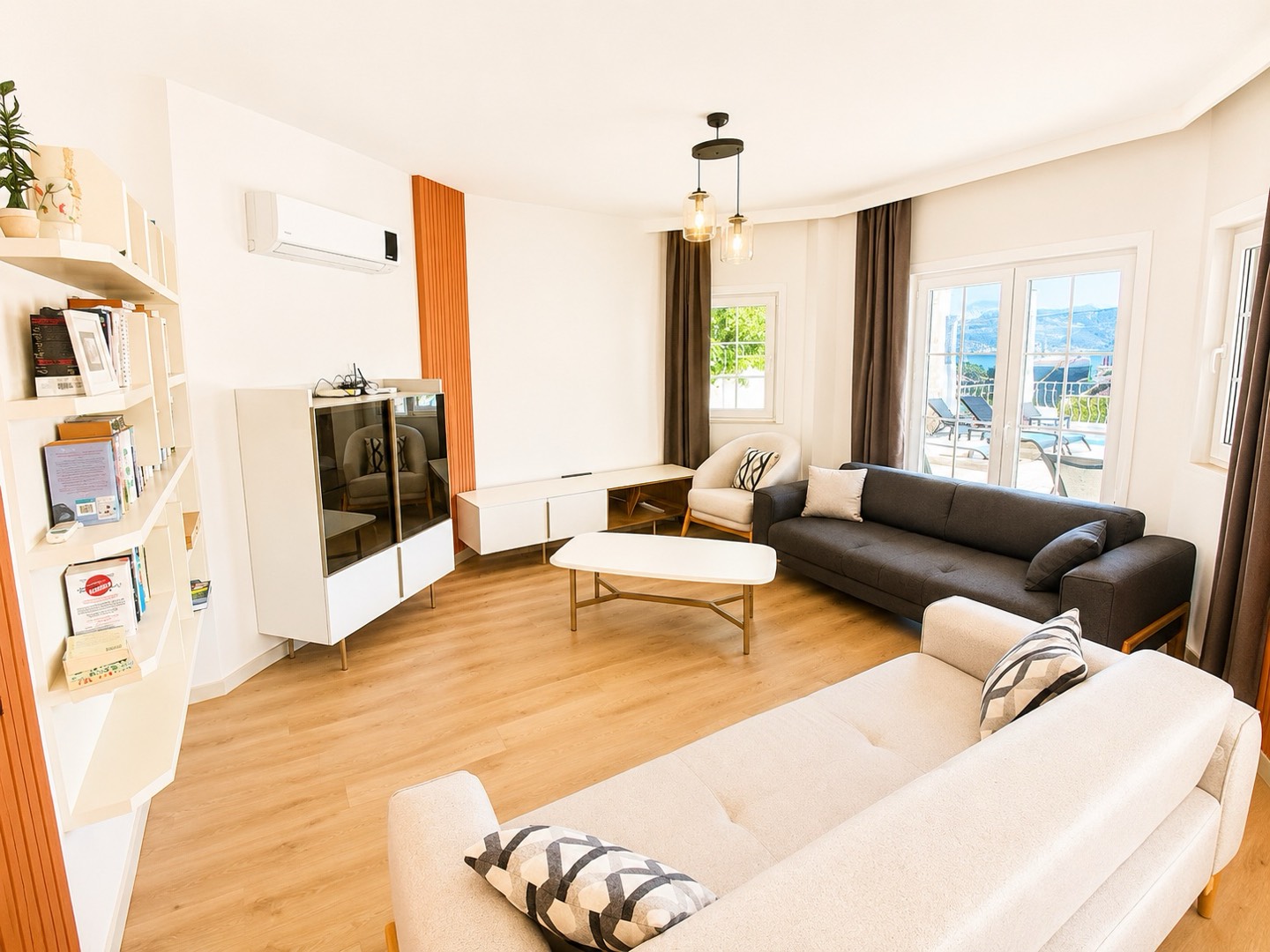 Kaş Kalkan'da Enfes Deniz Manzaralı, 8 Kişilik, Konforlu Villa 25205 — 7