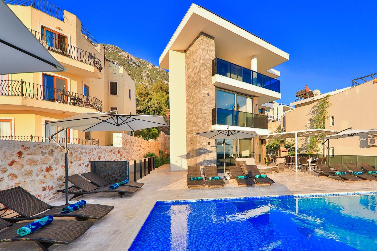 Kaş Kalkan'da Eşsiz Deniz Manzaralı, Sonsuzluk Havuzlu, Lüks Villa 46454 — 4