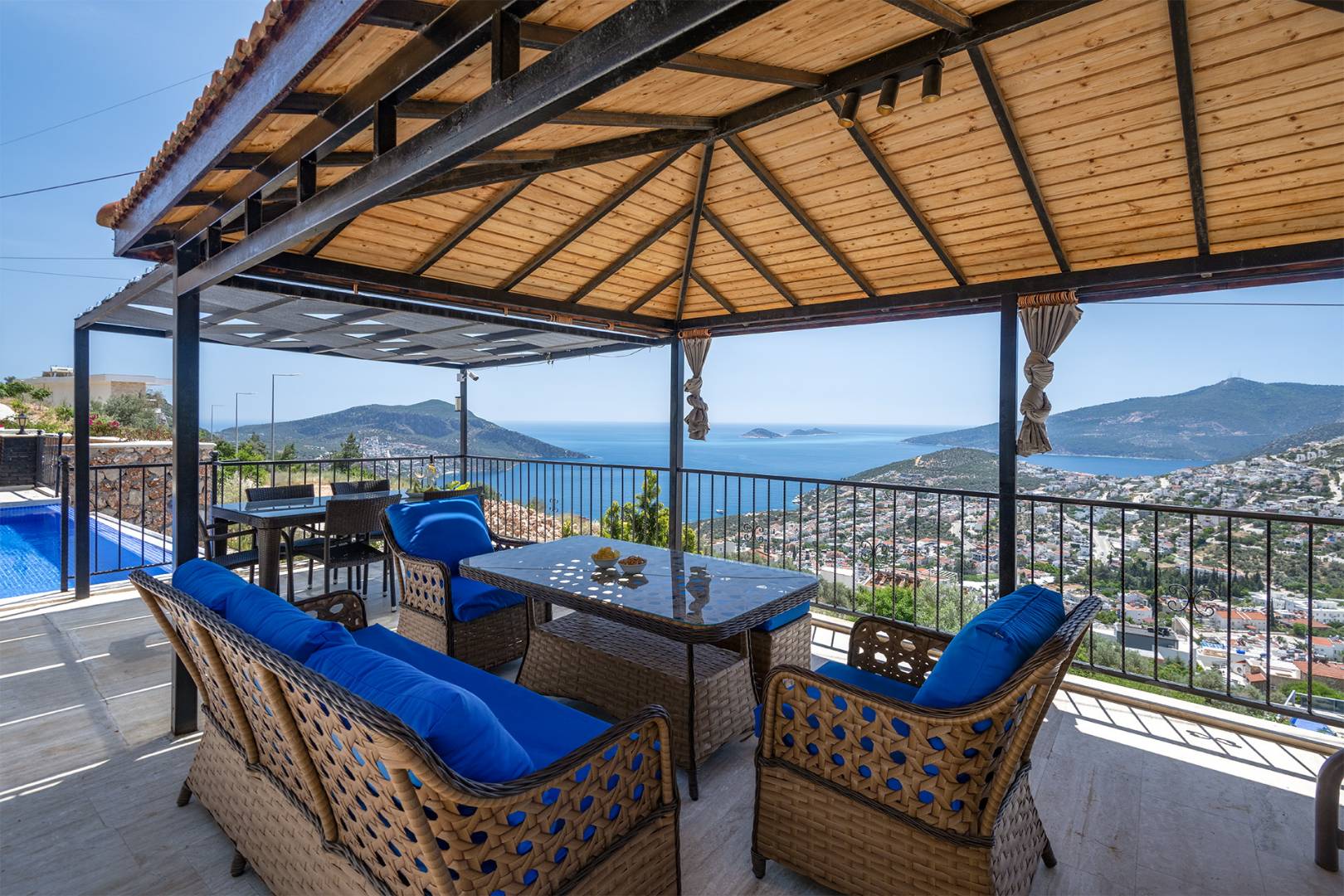 Kaş Kalkan'da Muhteşem Deniz Manzaralı, Sonsuzluk Havuzlu, 3+1 Villa 45810 — 8
