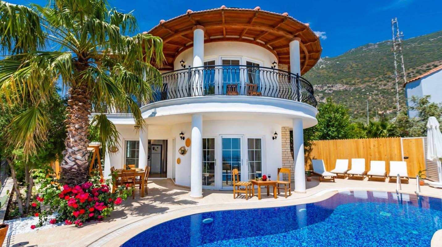 Kaş Kızıltaş'da Enfes Deniz Manzaralı, Özel Havuzlu, Merkezi Villa 46413