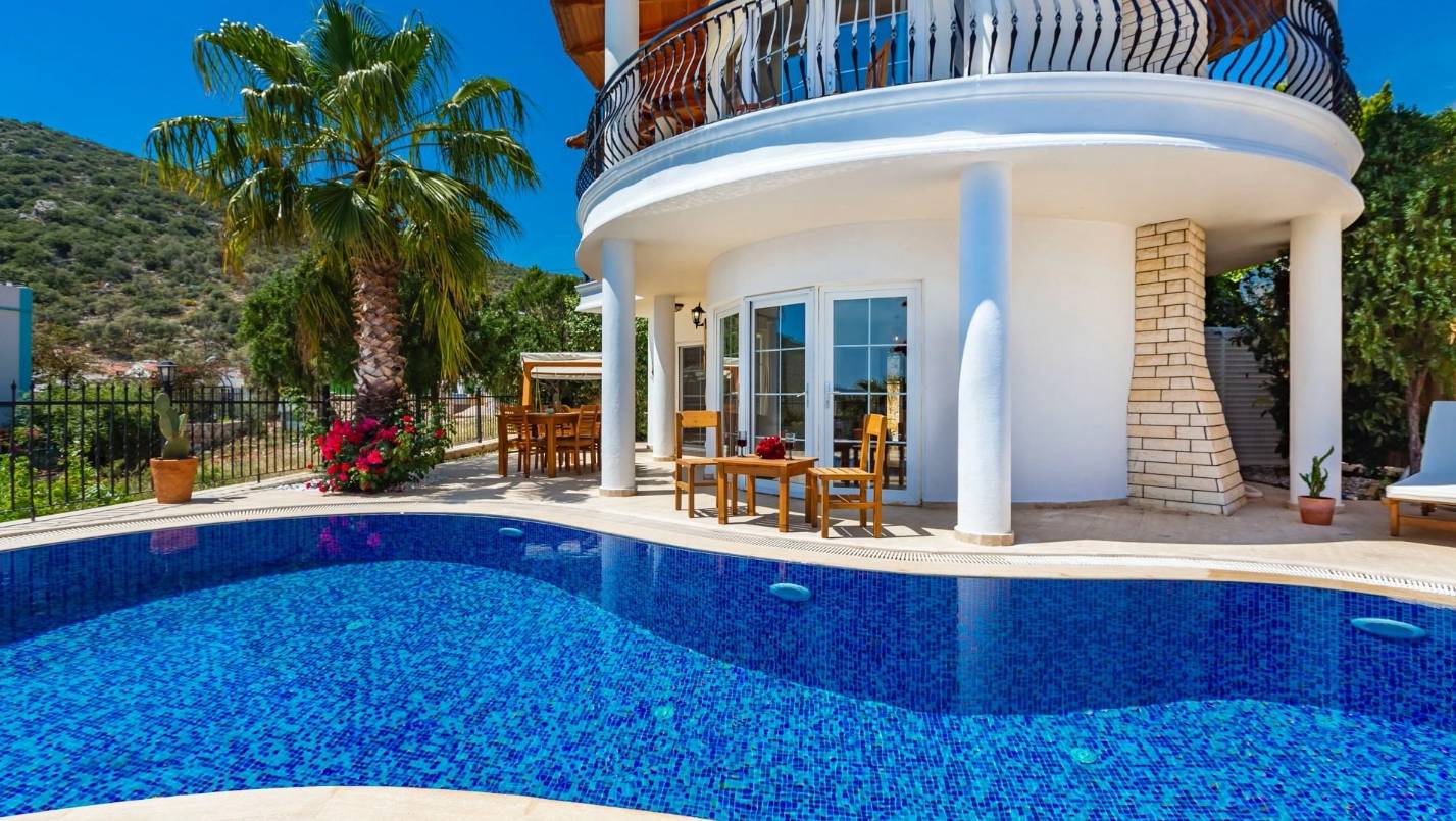 Kaş Kızıltaş'da Enfes Deniz Manzaralı, Özel Havuzlu, Merkezi Villa 46413 — 4