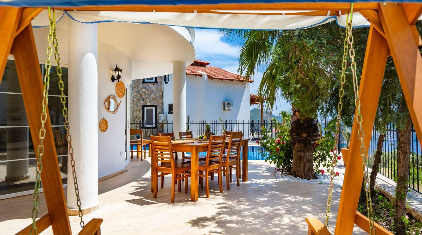 Kaş Kızıltaş'da Enfes Deniz Manzaralı, Özel Havuzlu, Merkezi Villa 46413 — 5