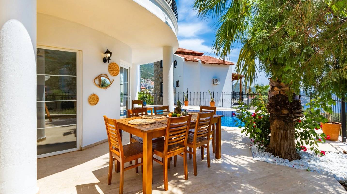 Kaş Kızıltaş'da Enfes Deniz Manzaralı, Özel Havuzlu, Merkezi Villa 46413 — 6