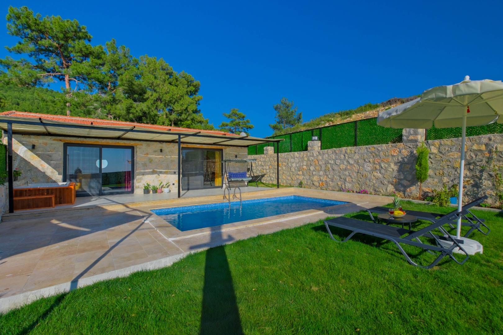 Kaş Ova'da Doğa İle İç İçe, Özel Havuzlu, Korunaklı Villa 46136