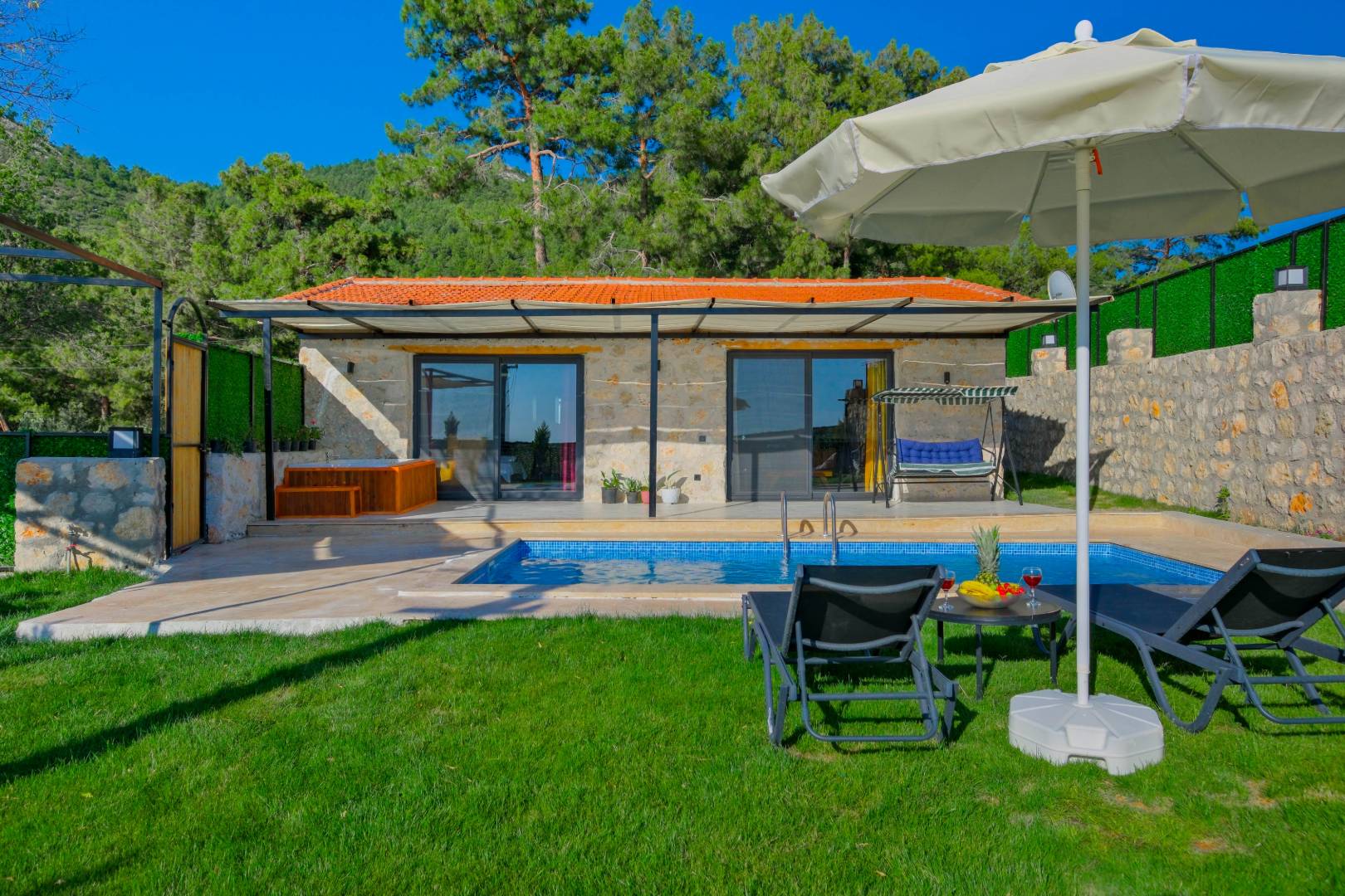 Kaş Ova'da Doğa İle İç İçe, Özel Havuzlu, Korunaklı Villa 46136 — 6