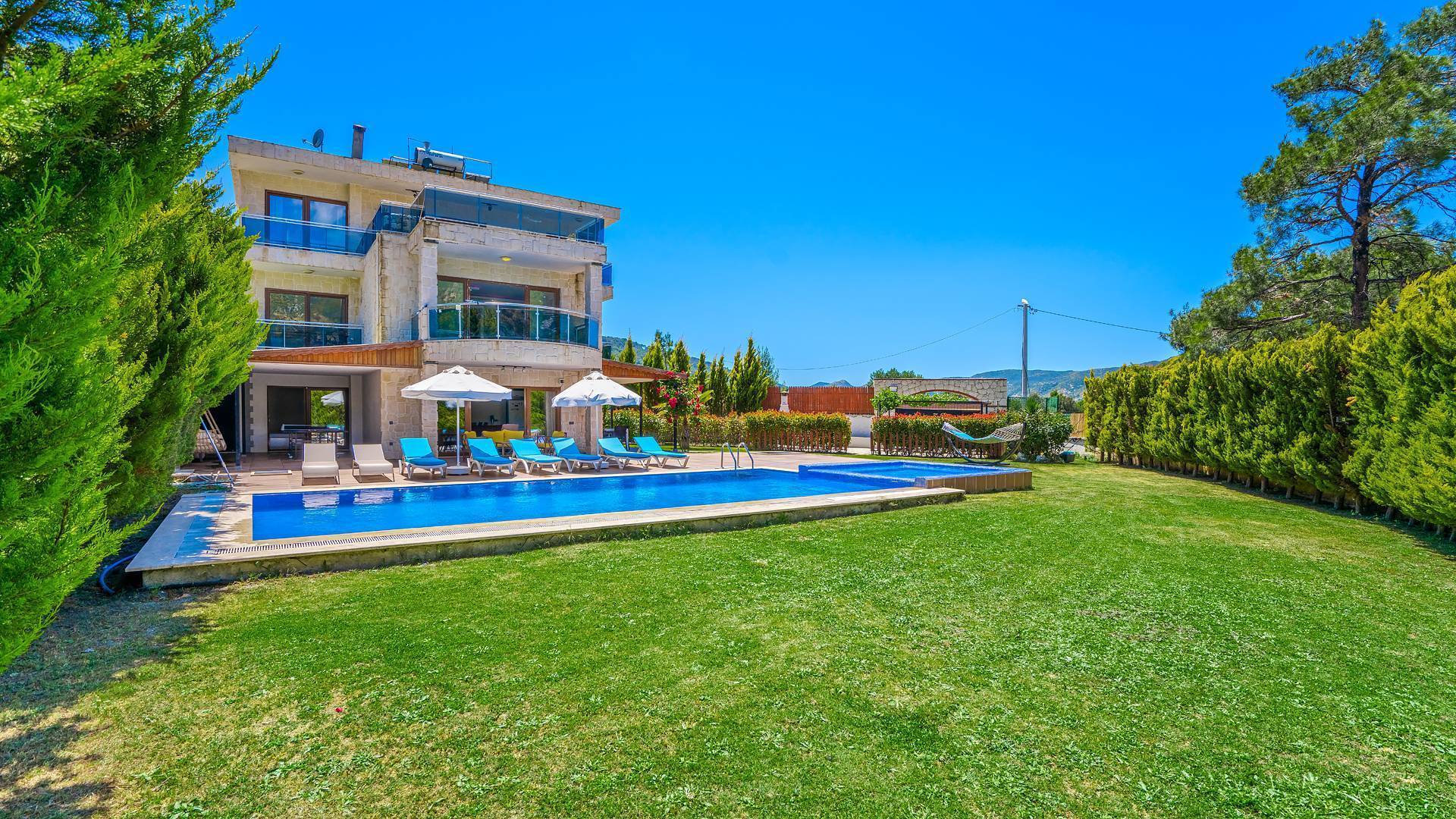 Kaş Sarıbelen'de Kalabalık Aileler İçin Uygun, Özel Havuzlu, Kiralık Villa 44051 — 2