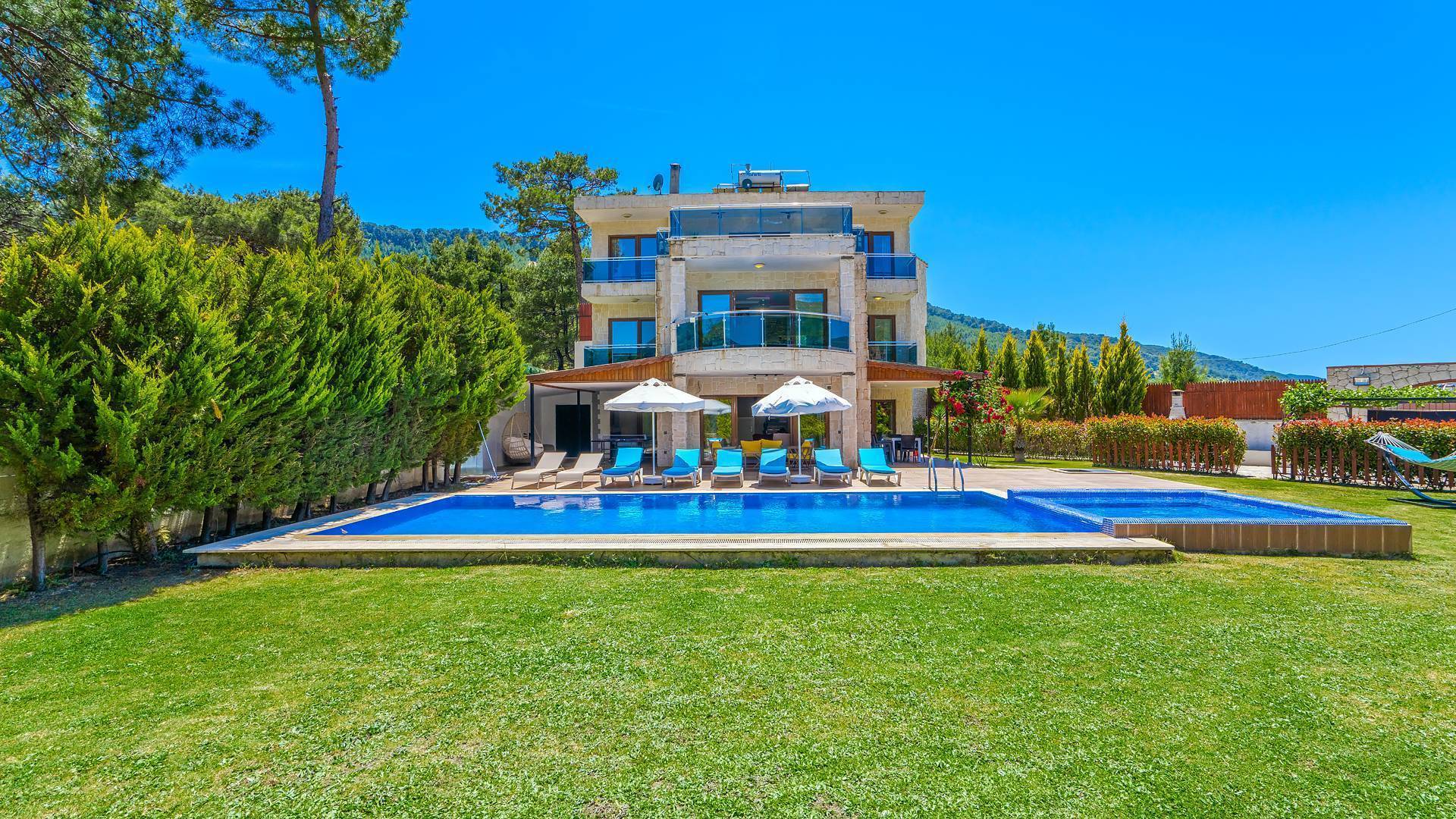 Kaş Sarıbelen'de Kalabalık Aileler İçin Uygun, Özel Havuzlu, Kiralık Villa 44051 — 3