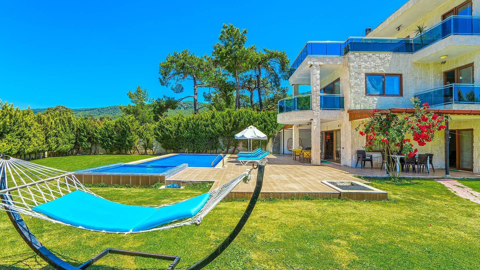 Kaş Sarıbelen'de Kalabalık Aileler İçin Uygun, Özel Havuzlu, Kiralık Villa 44051 — 8